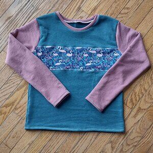 BRAND NEW! Flamingo Color-Block Long-Sleeve Top - Women's Size 2